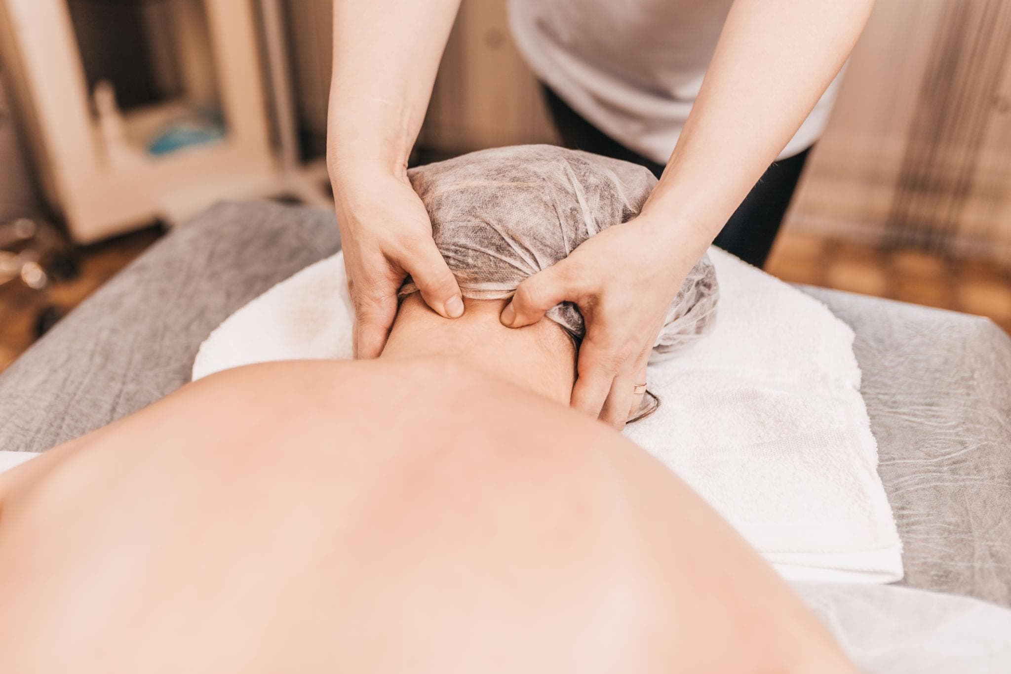 Neck and shoulder massage for upper-body stiffness