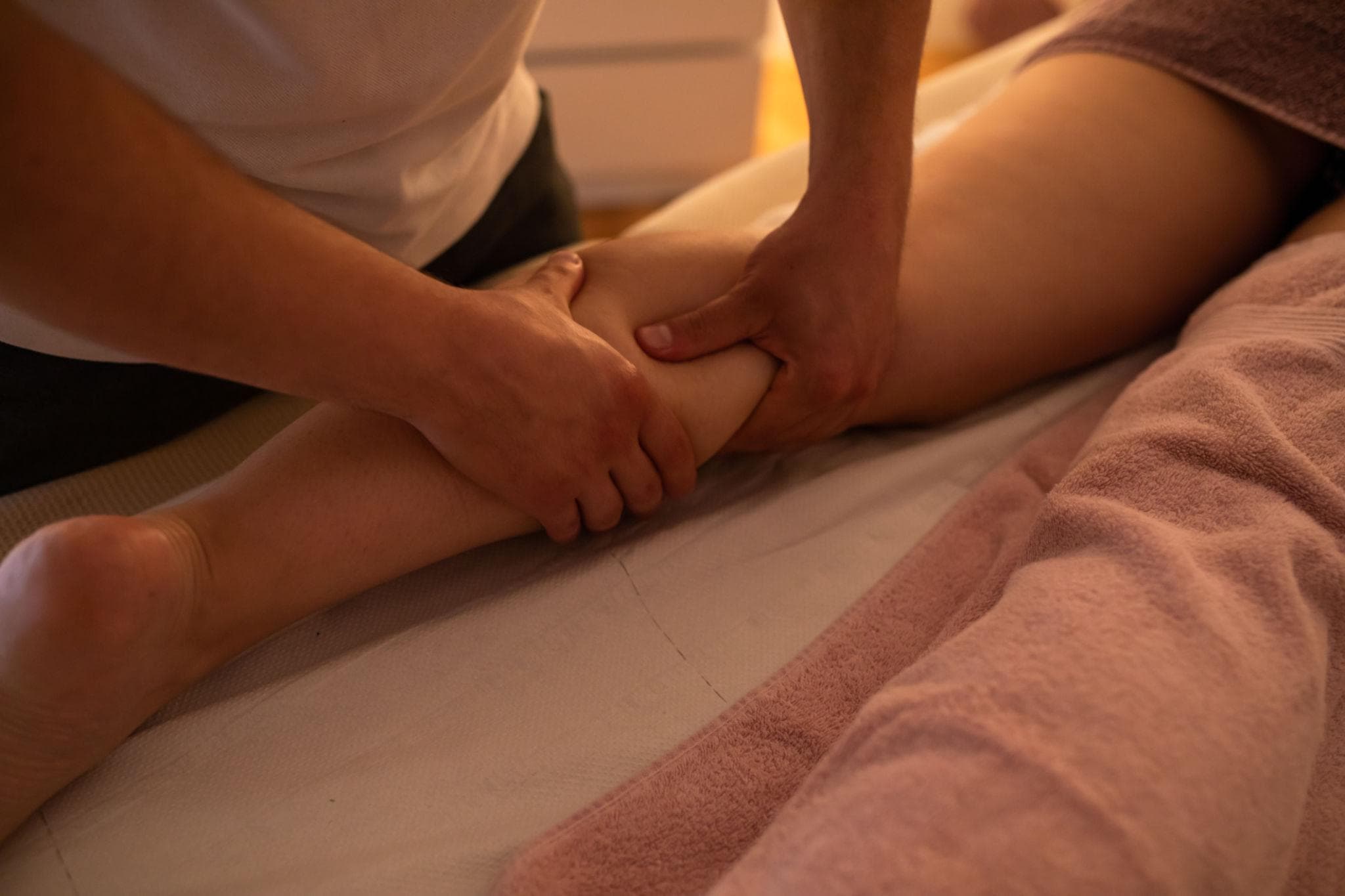 Assisted stretching and mobility therapy session