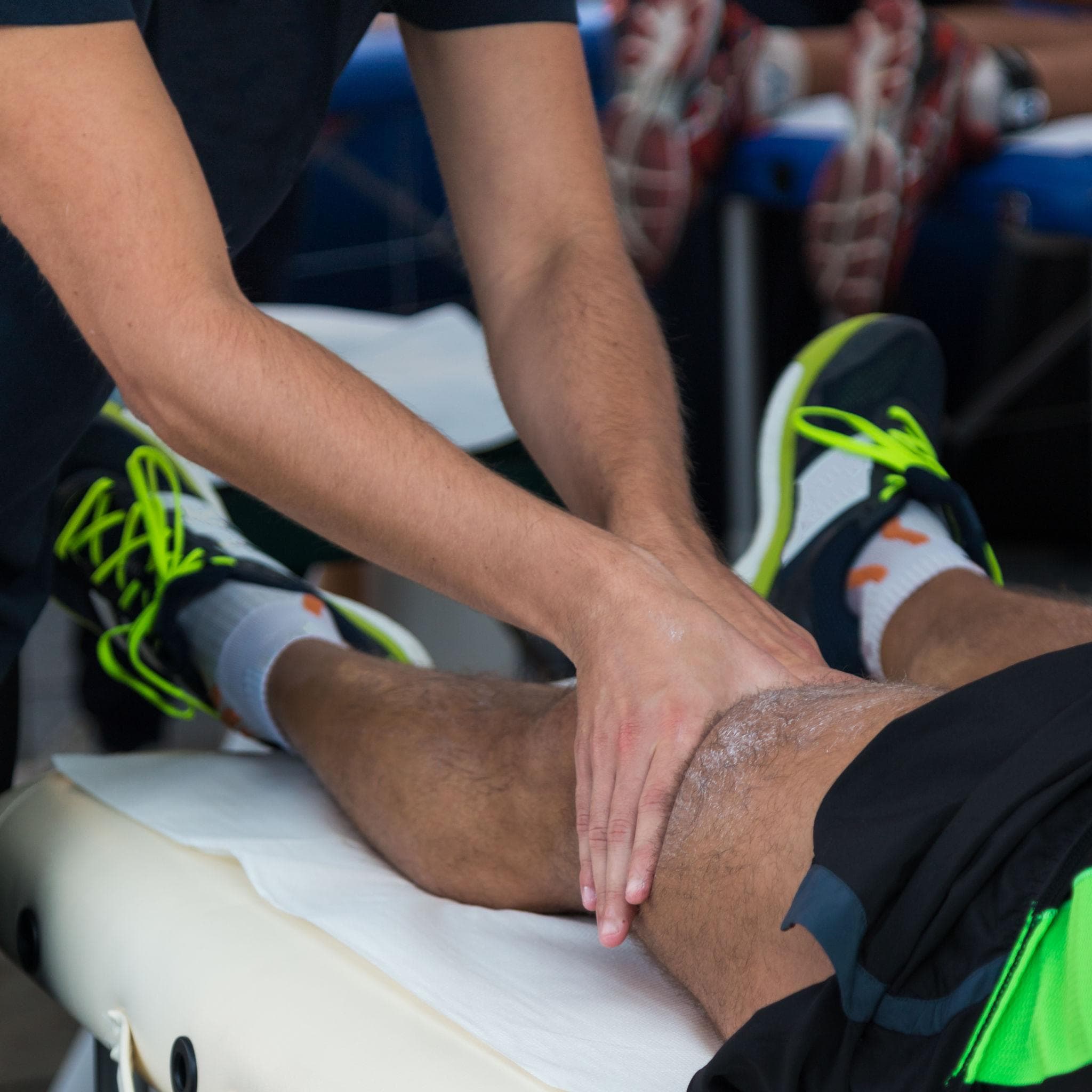 Sports massage leg recovery session in Dubai